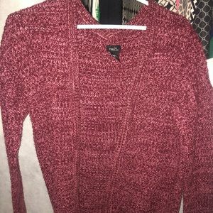 Maroon Rue 21 Long Cardigan